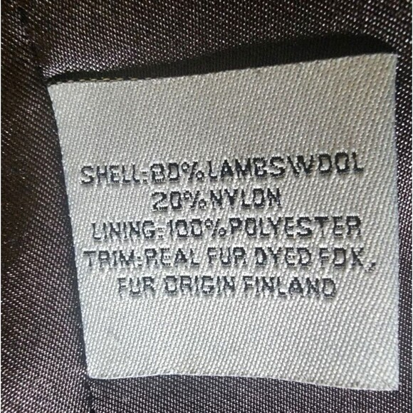 VTG Forecaster Platinum SZ 10 Brown Lambs Wool Blend Fox Fur Trim Hooded Coat - Picture 10 of 14